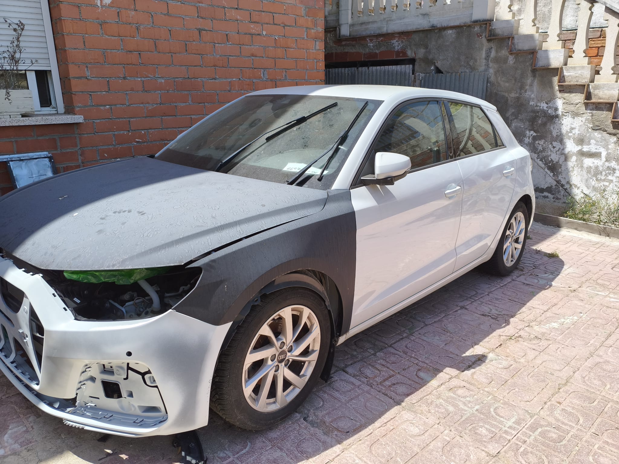 Audi A1 fotografiado de lado